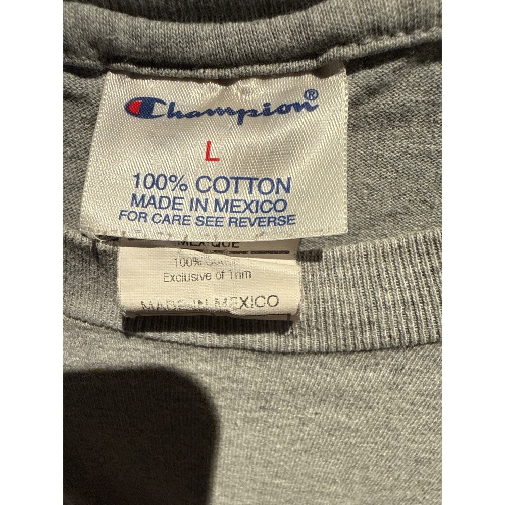 Vintage Champion‎ XFL T-Shirt Mens Large Grey Heather 2001 Football Graphic Tee - Picture 2 of 2